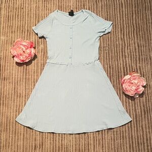 Art Class Sky Blue Casual Kids Dress